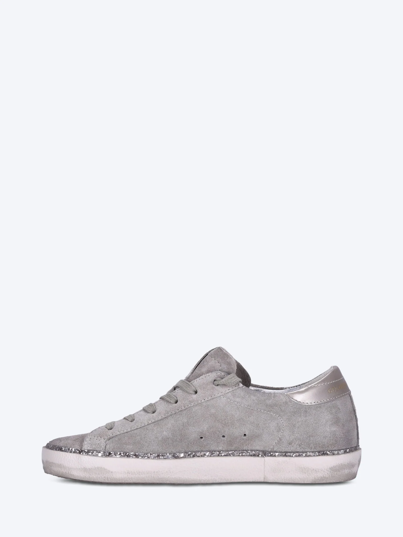 Super star suede star laminated nappa upper glitter sneakers - Image 4