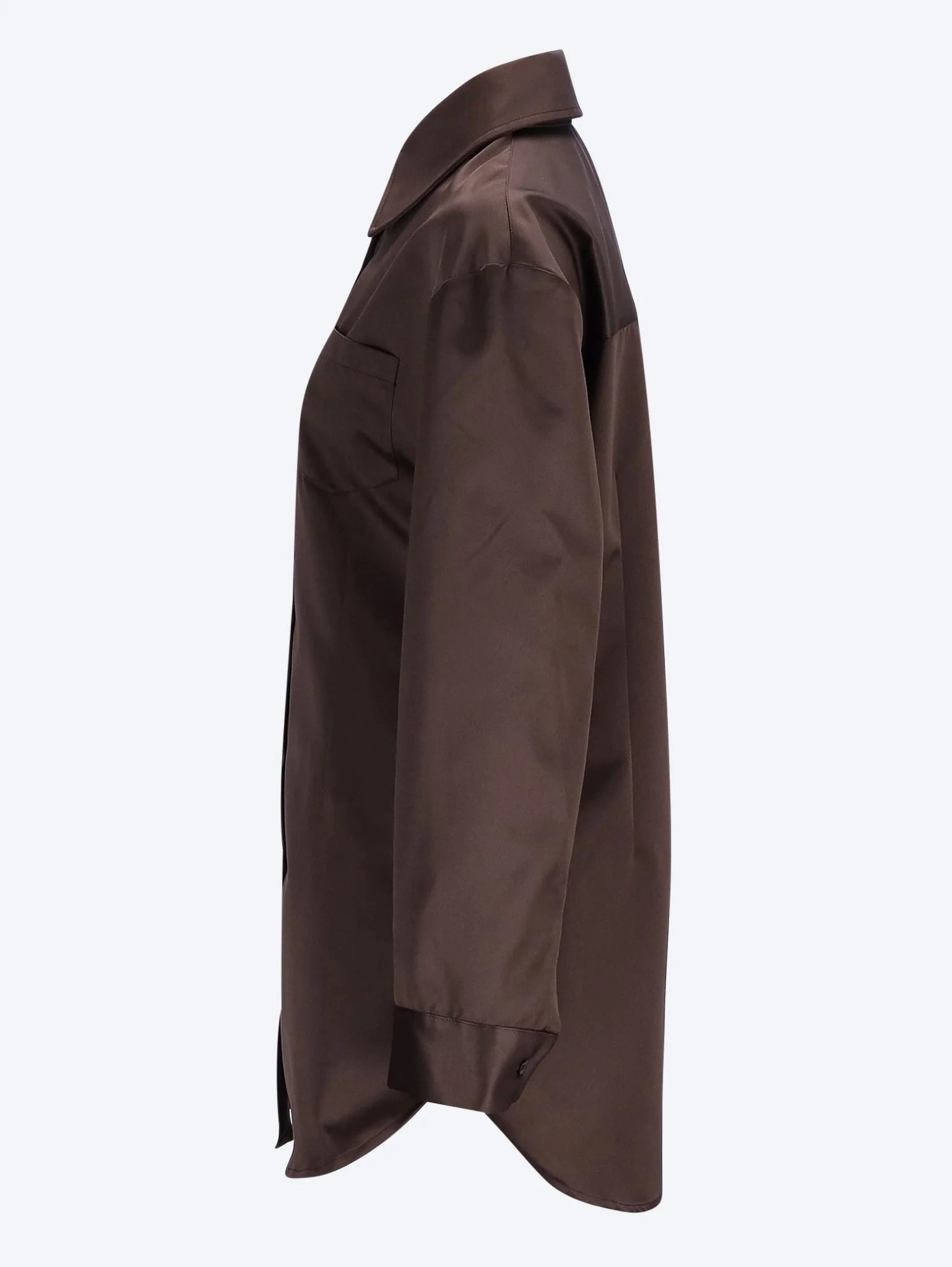 Akita satin cinched shirt dress - Image 2