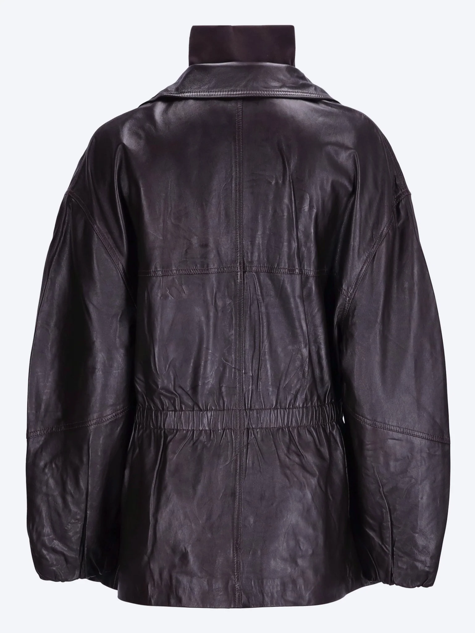 Carnaby funnel neck leather jacket - Image 3