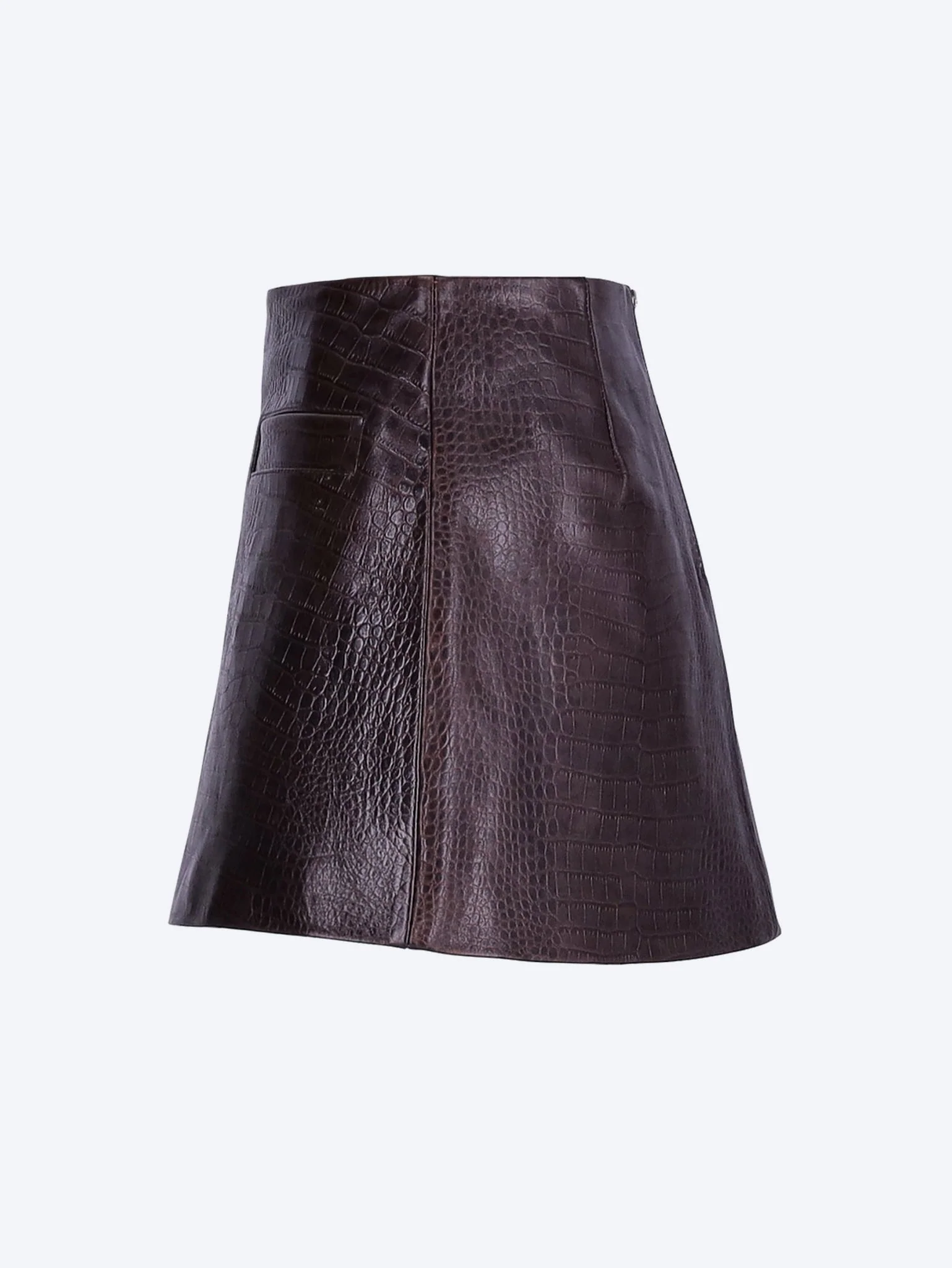 Rory croc leather mini skirt - Image 2