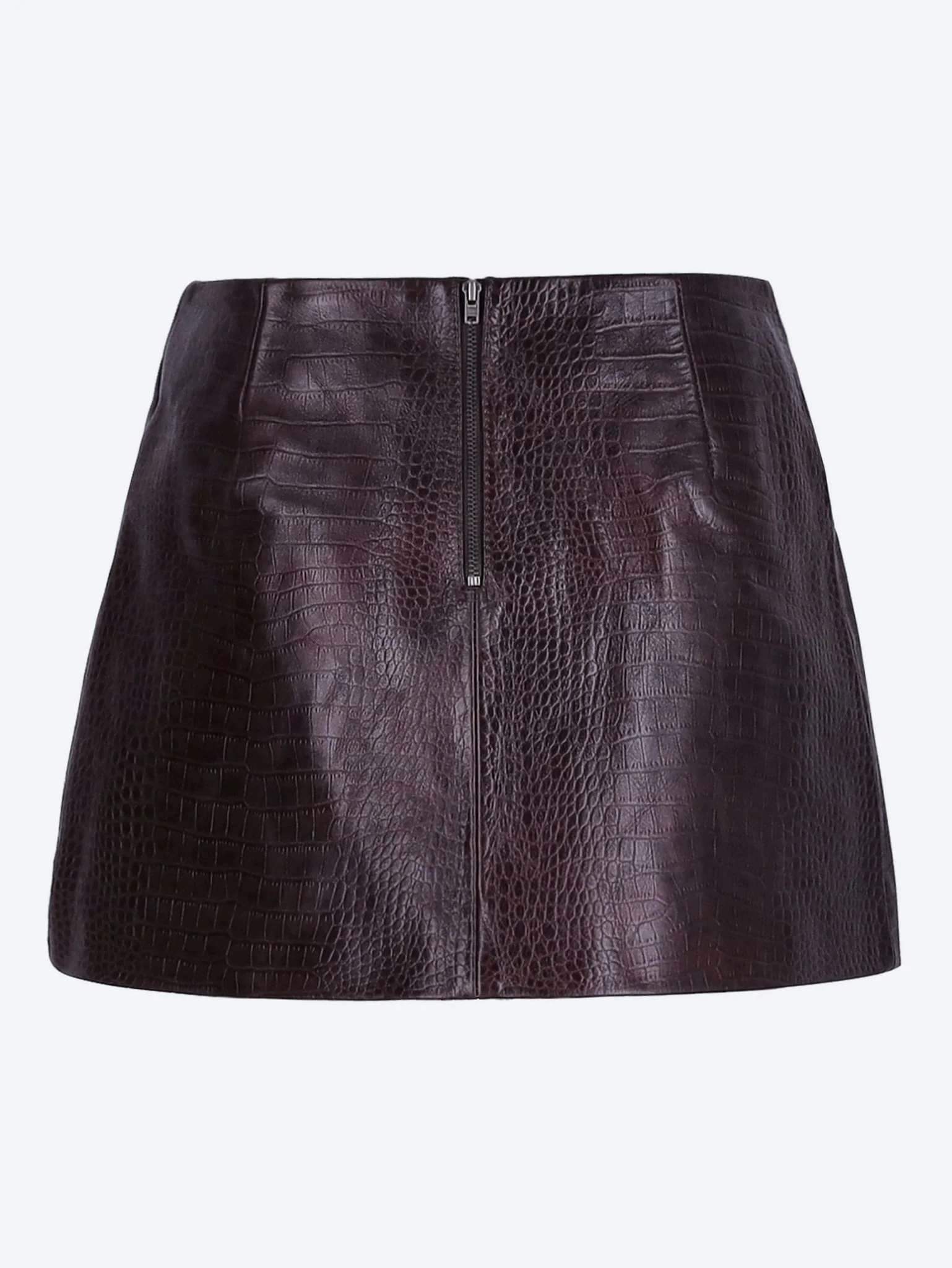 Rory croc leather mini skirt - Image 3