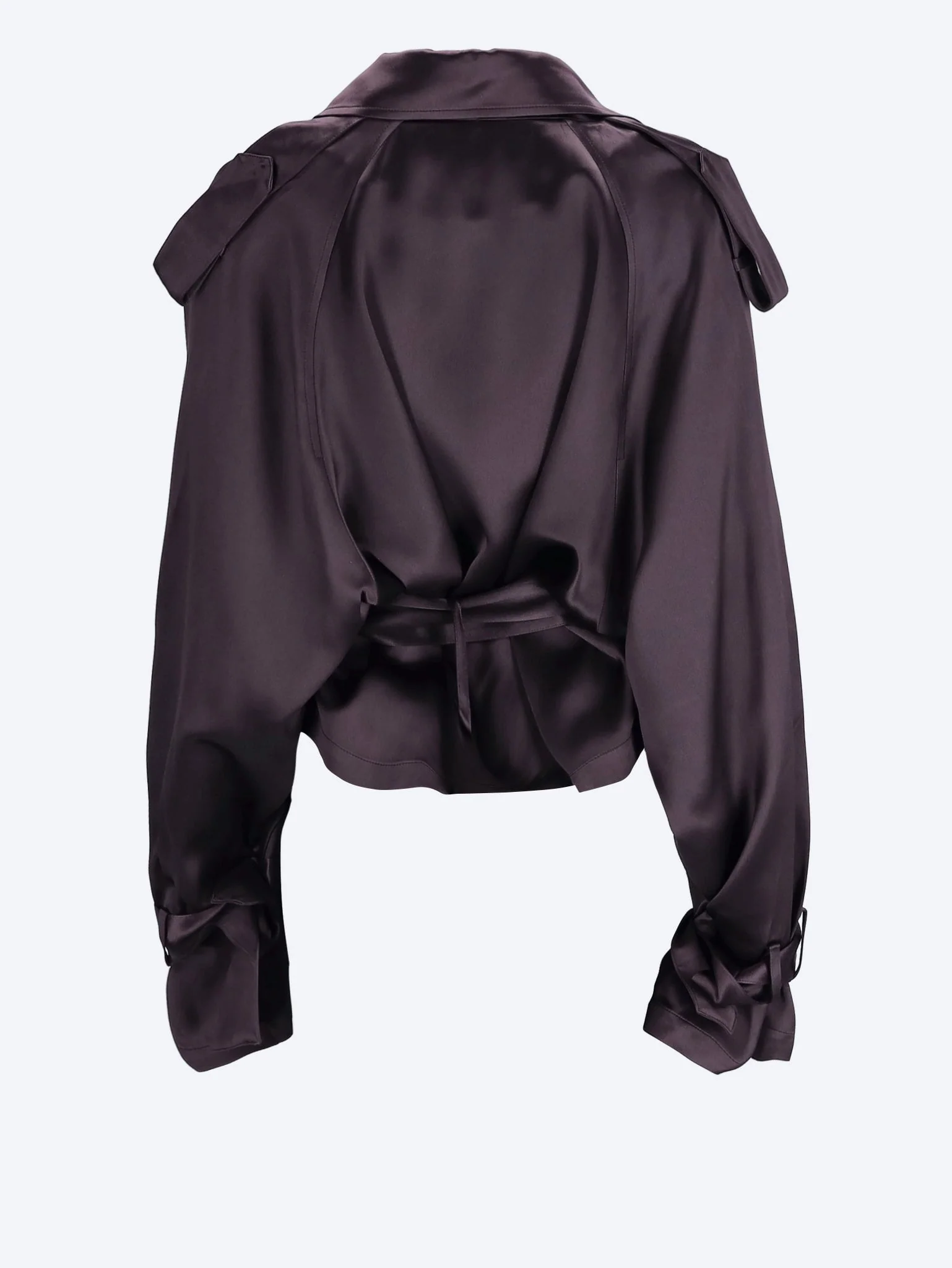 Simona satin short trench - Image 3