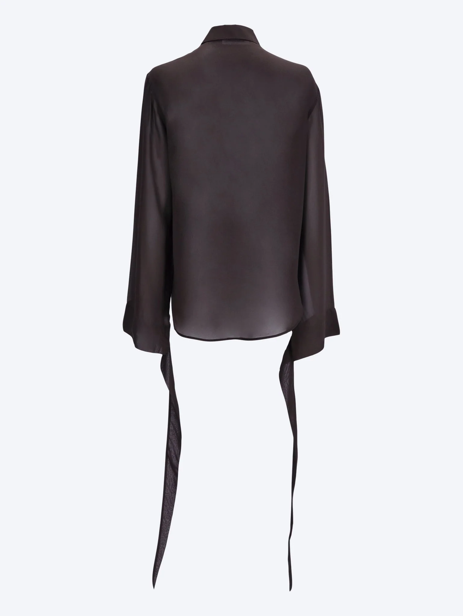 Verlin sheer chiffon tie cuff shirt - Image 3