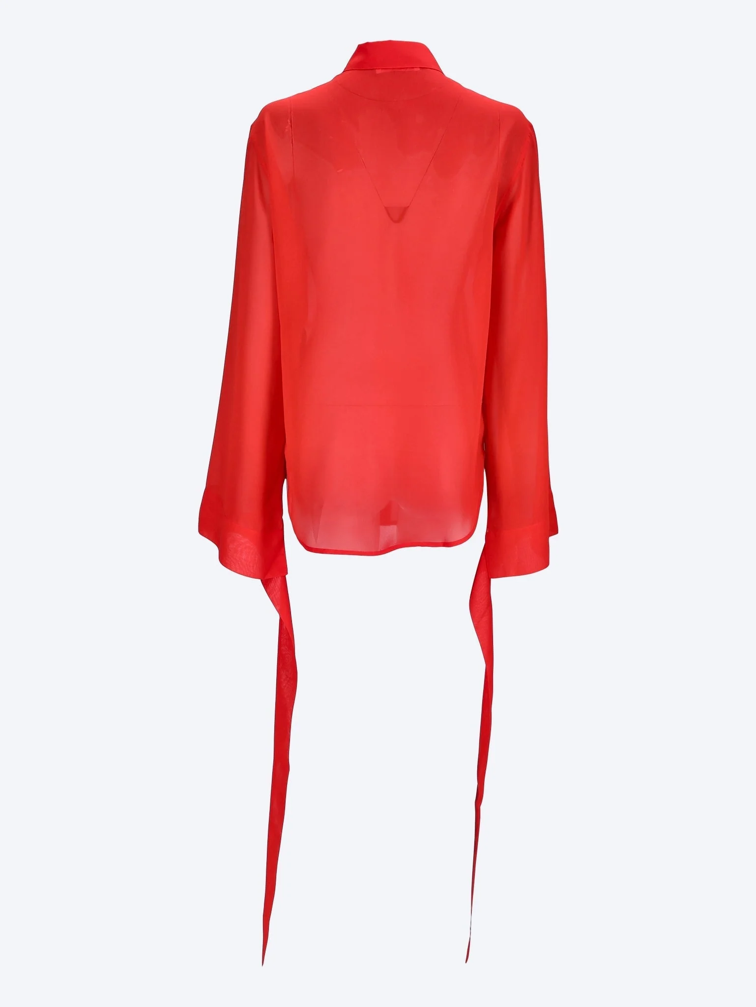 Verlin sheer chiffon tie cuff shirt - Image 3