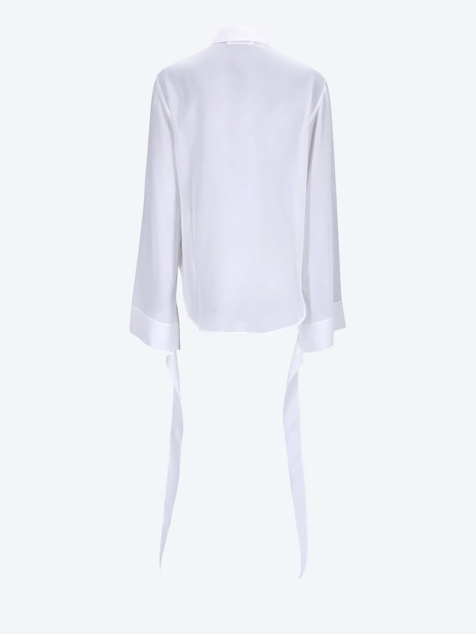 Verlin sheer chiffon tie cuff shirt - Image 3