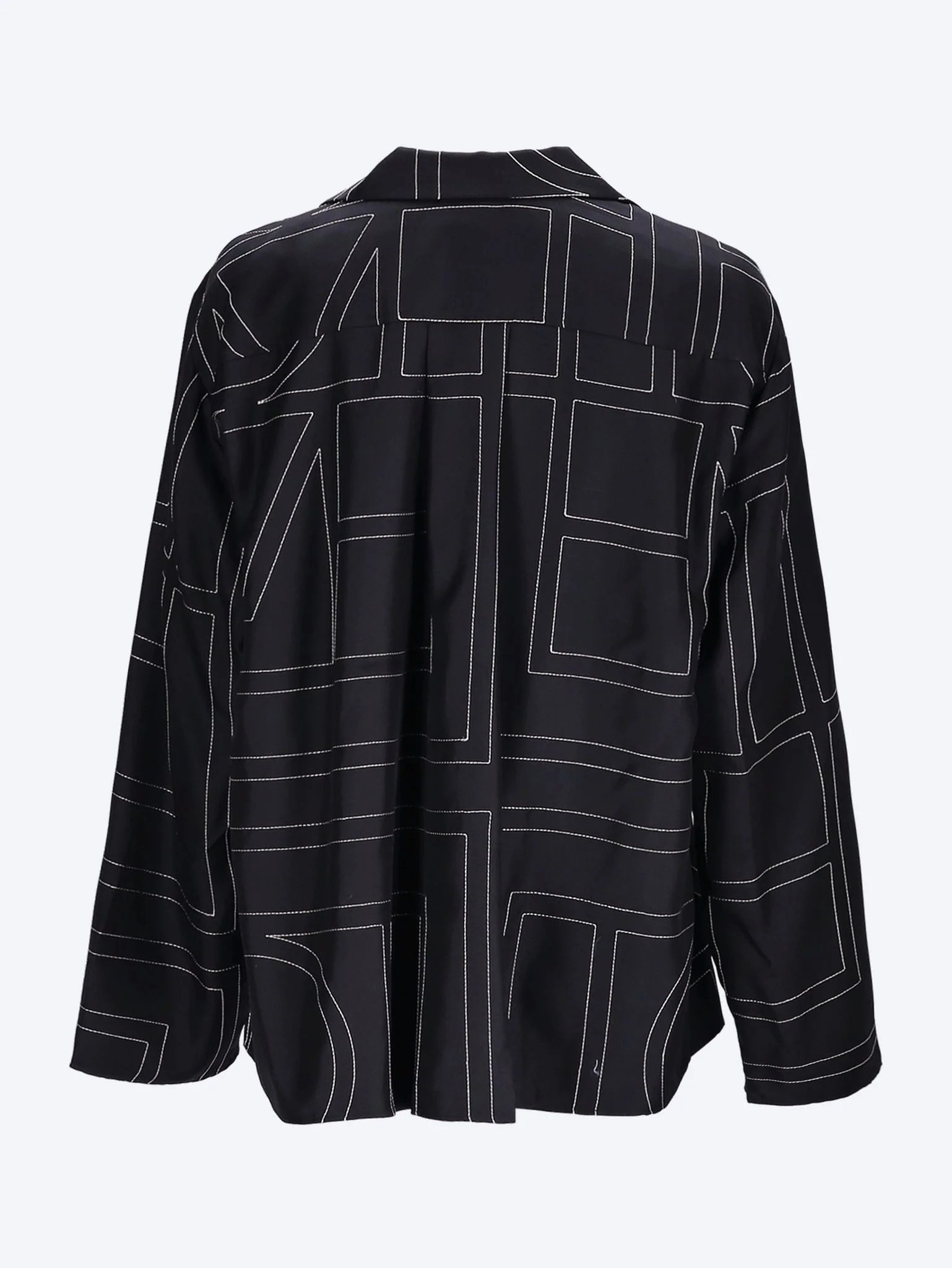 Monogram silk pj top - Image 3