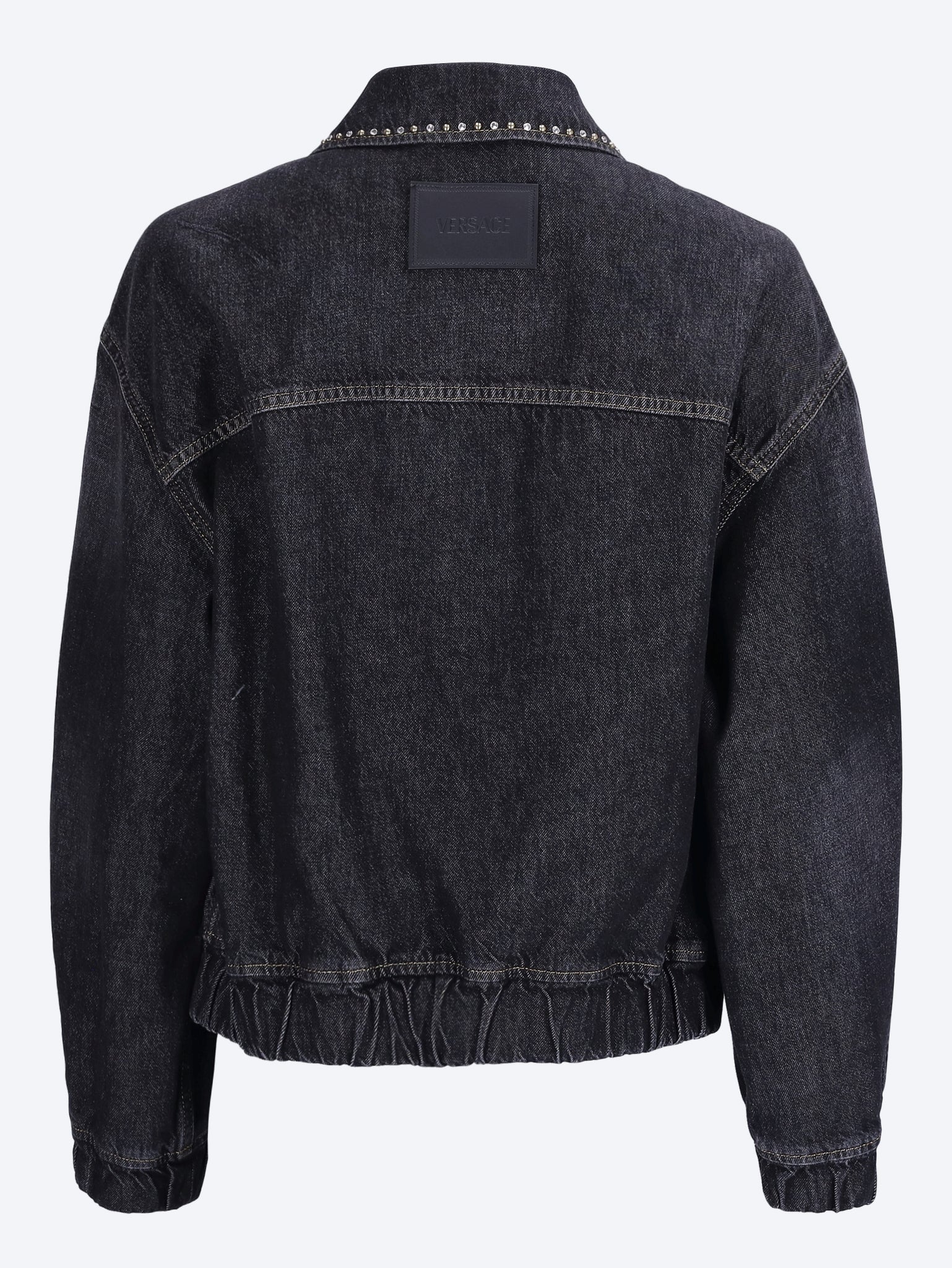 Denim stone washed studs jacket - Image 3