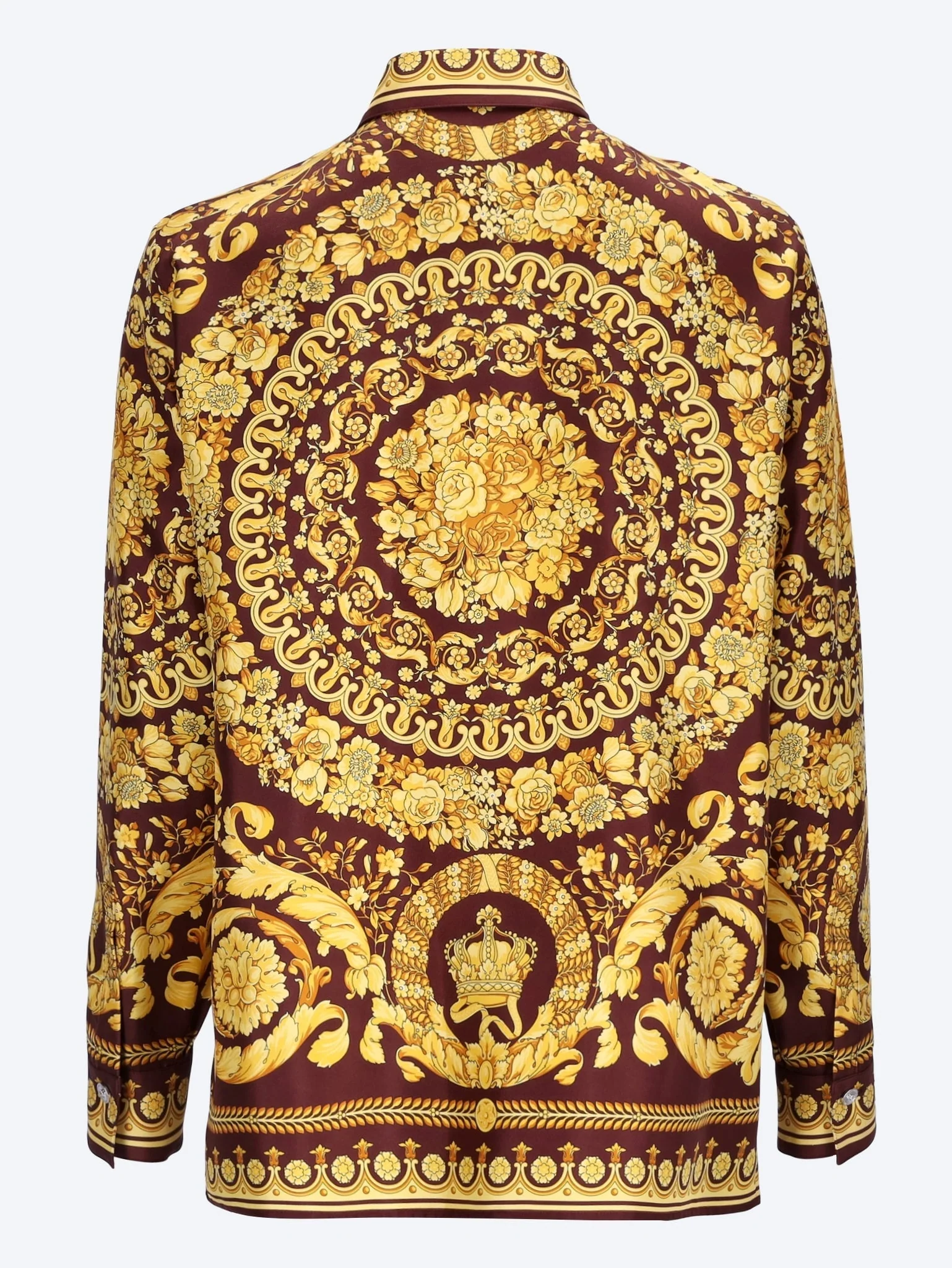 Twill silk fabric baroque heritage print shirt - Image 3