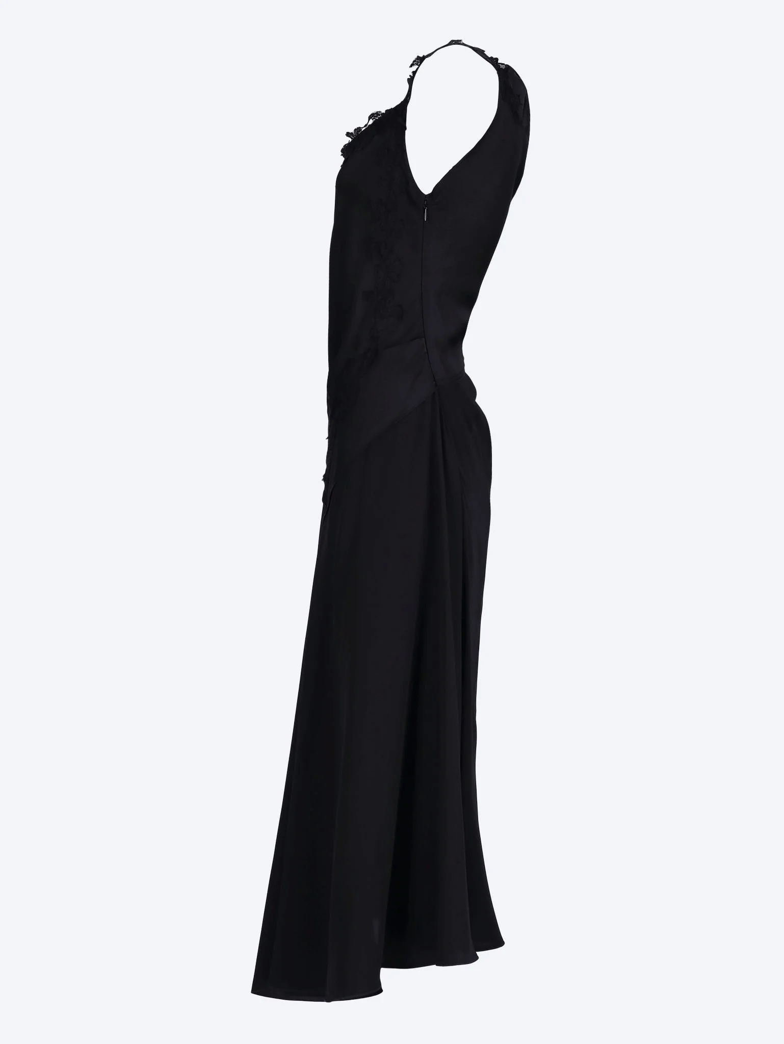 Asymmetric lace detail dress - Image 2