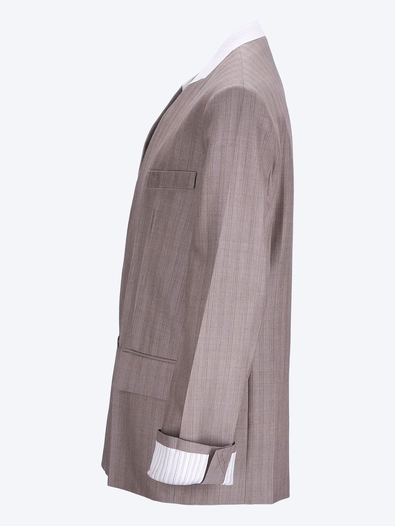 Collarless folded tailored jacket - Image 2