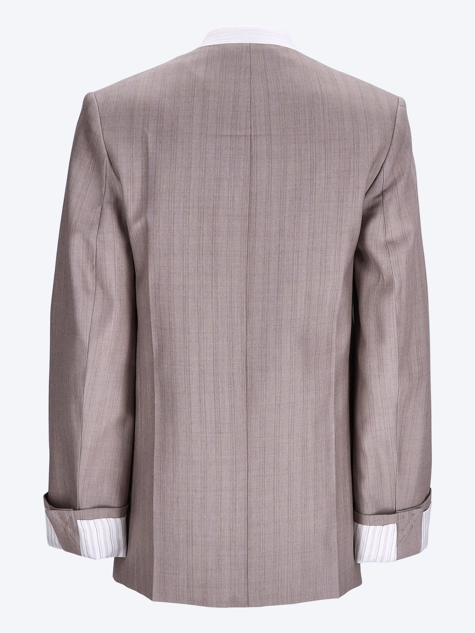 Collarless folded tailored jacket - Image 3