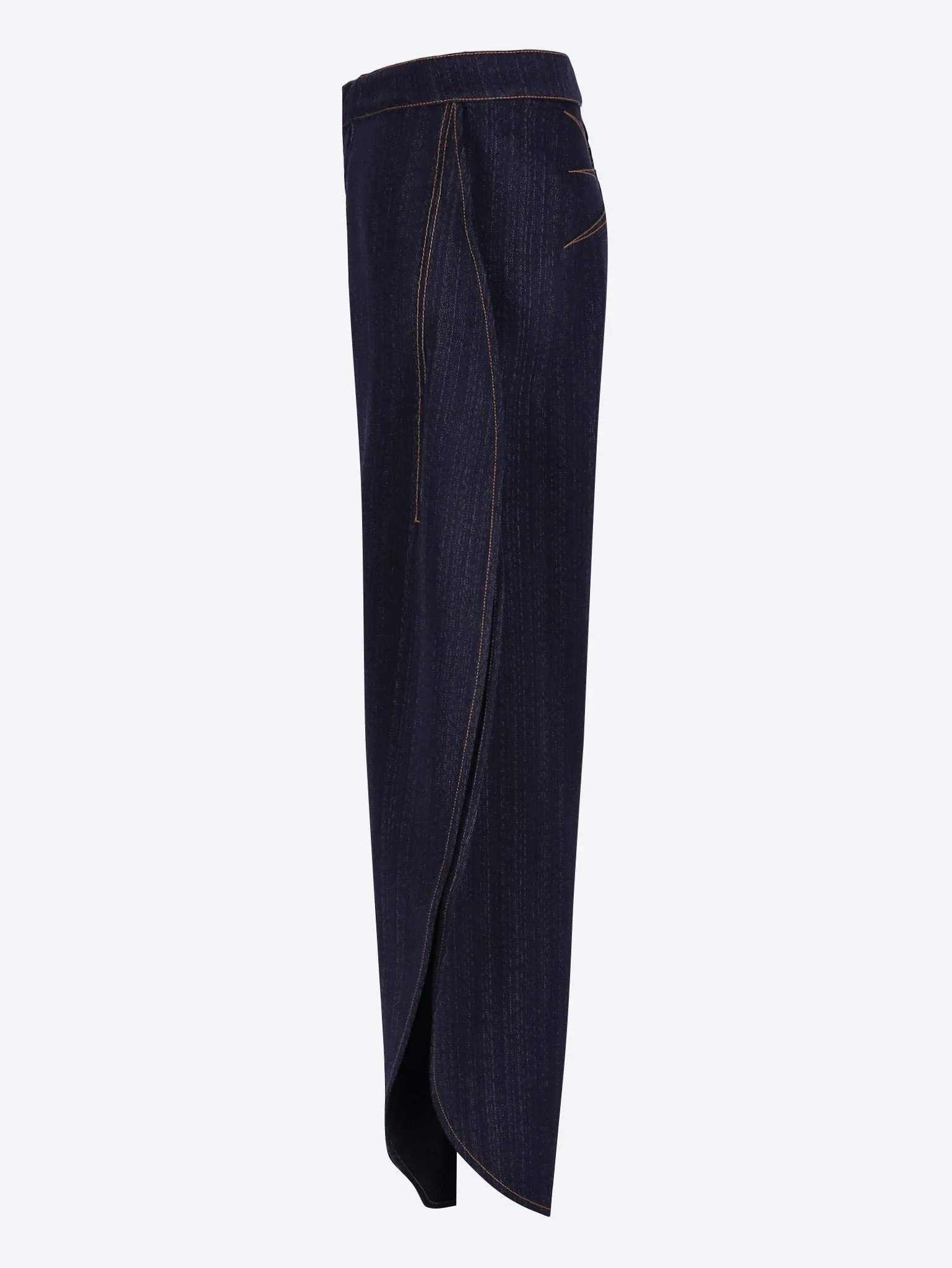 Wool denim petal pants - Image 2