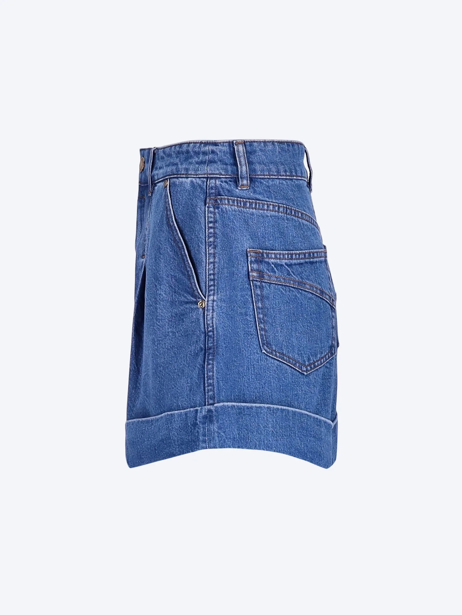 Denim tailored shorts - Image 2