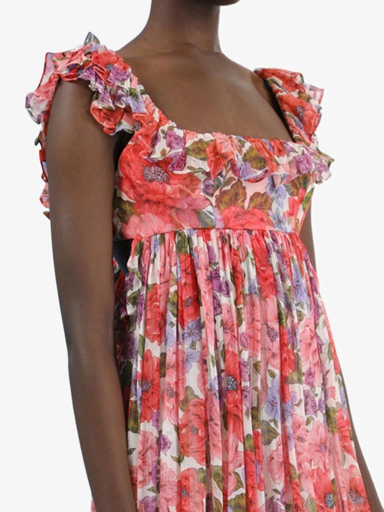 Poppy frill edge midi dress - Image 3